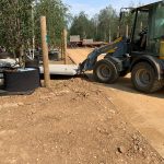 Betonplaten leggen met shovel | De Keij Betonplaten