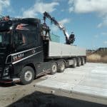 Betonplatten verlegen mit LKW | LKW befahrbar | De Keij